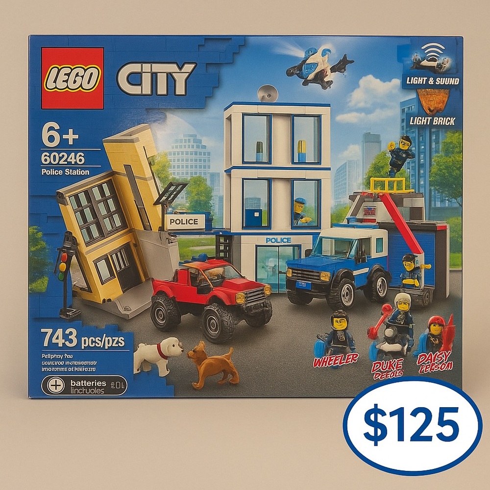 LEGO City Police Station – Set 60246
Brand New & Sealed | 743 Pieces | Ages 6+
